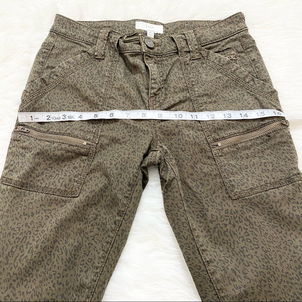 JOIE Green Leopard Print Skinny Jeans - Picture 4 of 7